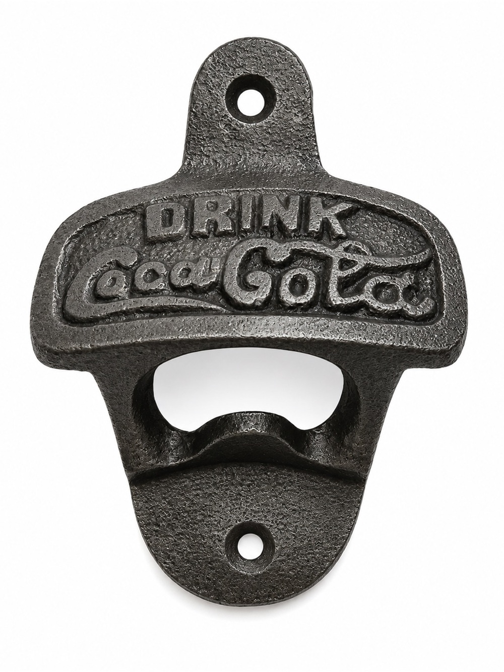 Cast Iron Drink Coca-Cola Wall-Mount Bottle Opener Rustic Bar Decor